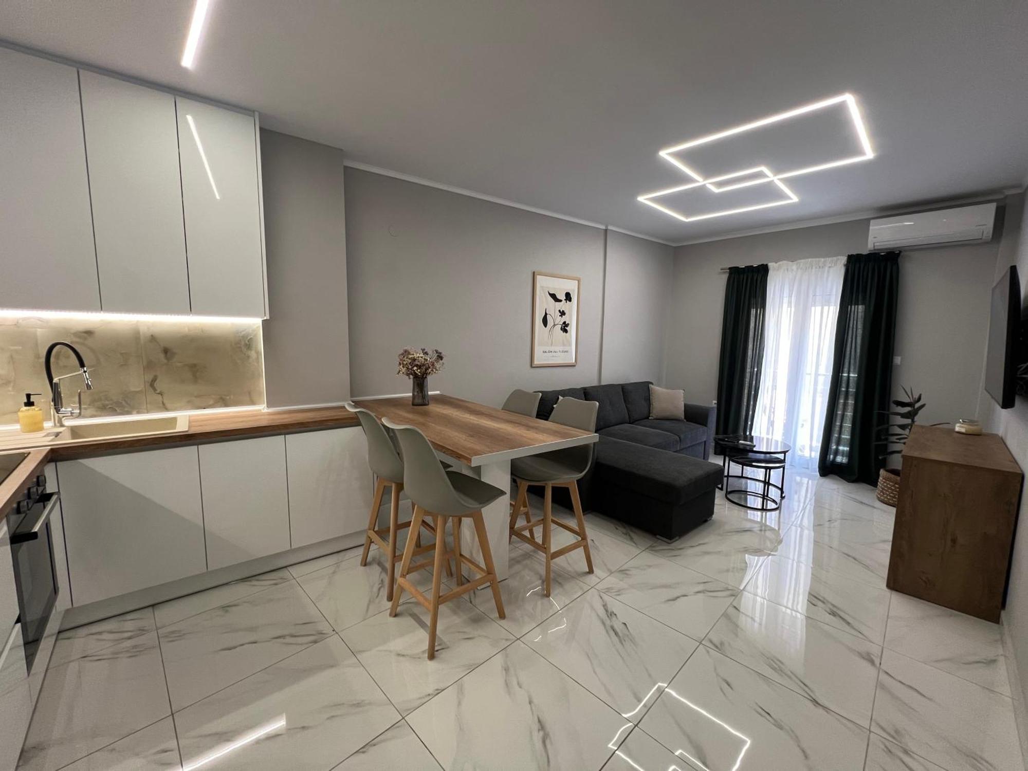 Luxury Apartment In Kavala Bagian luar foto
